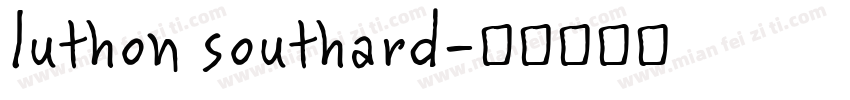 luthon southard字体转换
